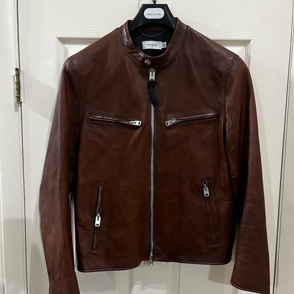 Coach Other - Coach Men's Rich Brown Leather Jacket (Size 52)